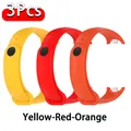 Bracelet sport silicone pour Xiaomi Mi Band 8 à 11 – Couleur du bracelet Yellow-Red-Orange