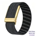 Bracelet tissu pour Whoop 5.0 MG fermoir métal – Couleur du bracelet Black and Gray gold