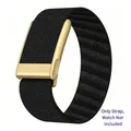 Bracelet tissu pour Whoop 5.0 MG fermoir métal – Couleur du bracelet Black gold frames