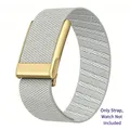 Bracelet tissu pour Whoop 5.0 MG fermoir métal – Couleur du bracelet Starlight-colored wa