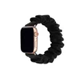 Bracelet tissu Scrunchy Apple Watch 40 à 49 mm – Couleur du bracelet Black