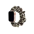 Bracelet tissu Scrunchy Apple Watch 40 à 49 mm – Couleur du bracelet Yellow leopard