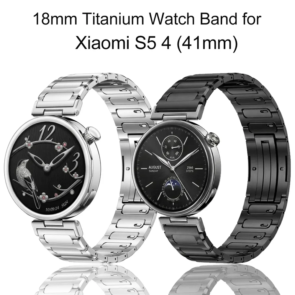 Bracelet titane 18 mm pour Xiaomi Watch S4 et S5