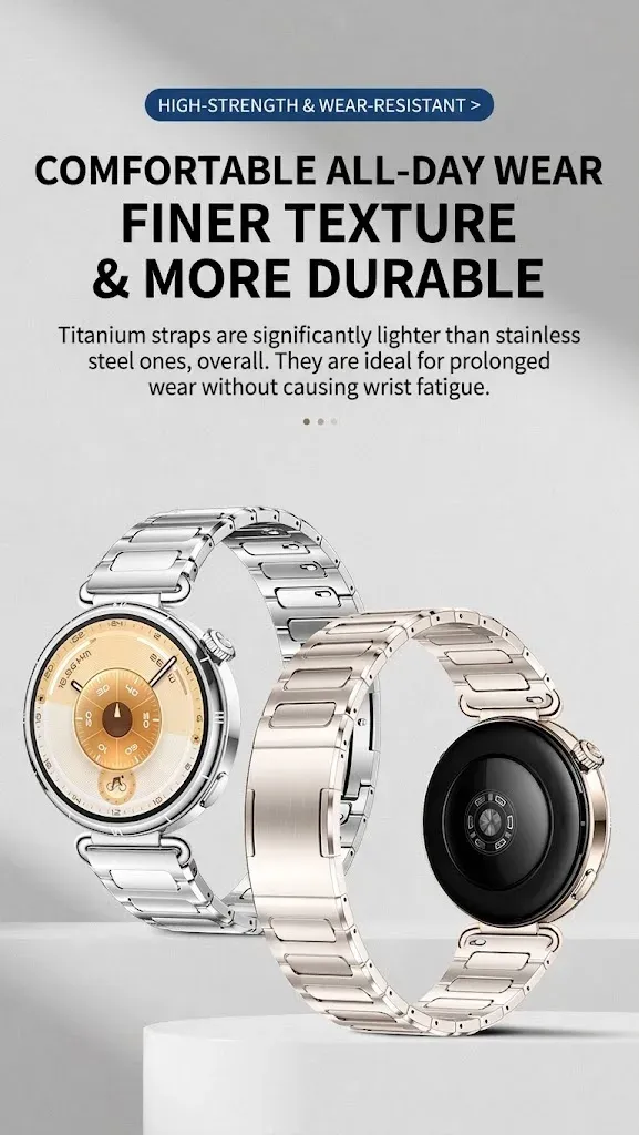 Bracelet titane 18 mm pour Xiaomi Watch S4 et S5