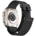 Bracelet titane milanais Apple Watch 38 à 49 mm – Couleur du bracelet Black-B