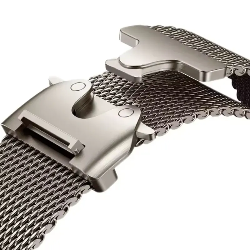 Bracelet titane milanais Apple Watch 38 à 49 mm