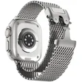 Bracelet titane milanais Apple Watch 38 à 49 mm – Couleur du bracelet Sliver-B