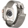 Bracelet titane milanais Apple Watch 38 à 49 mm – Couleur du bracelet Titanium-B