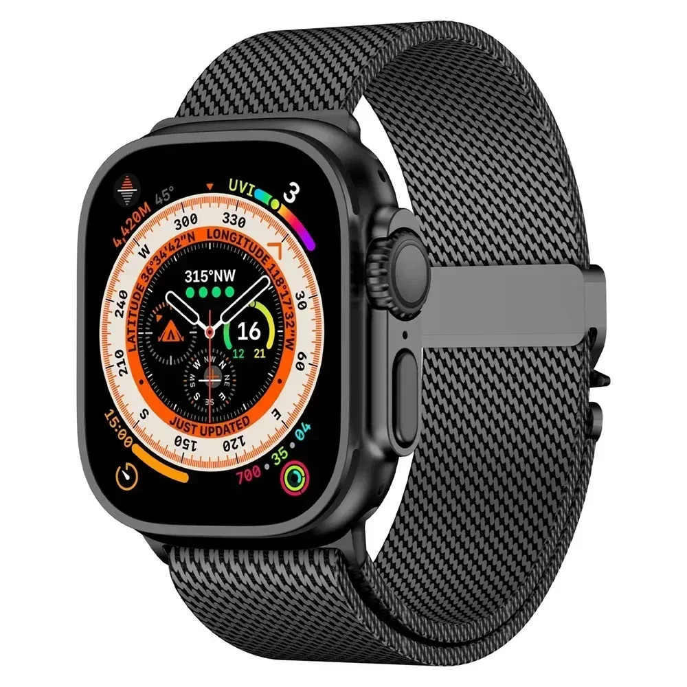 Bracelet titane Milanese 40 à 49 mm pour Apple Watch