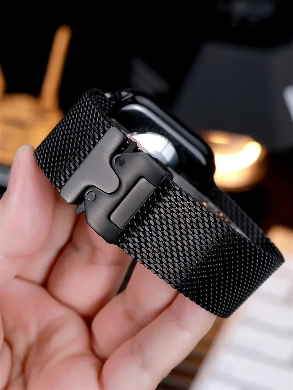 Bracelet titane Milanese 40 à 49 mm pour Apple Watch