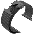 Bracelet titane Milanese 40 à 49 mm pour Apple Watch – Couleur du bracelet noir