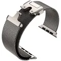 Bracelet titane Milanese 40 à 49 mm pour Apple Watch – Couleur du bracelet Titanium