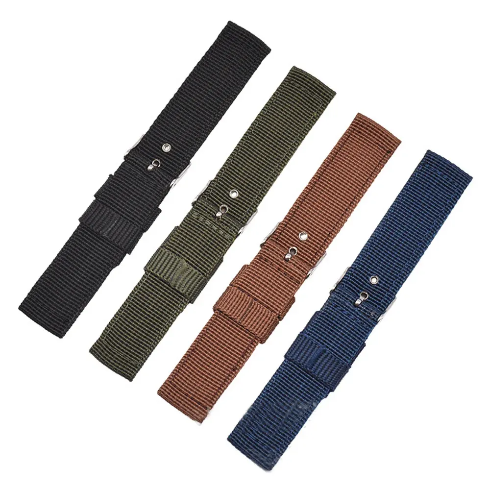 Bracelet toile nylon 16 à 24 mm étanche universel