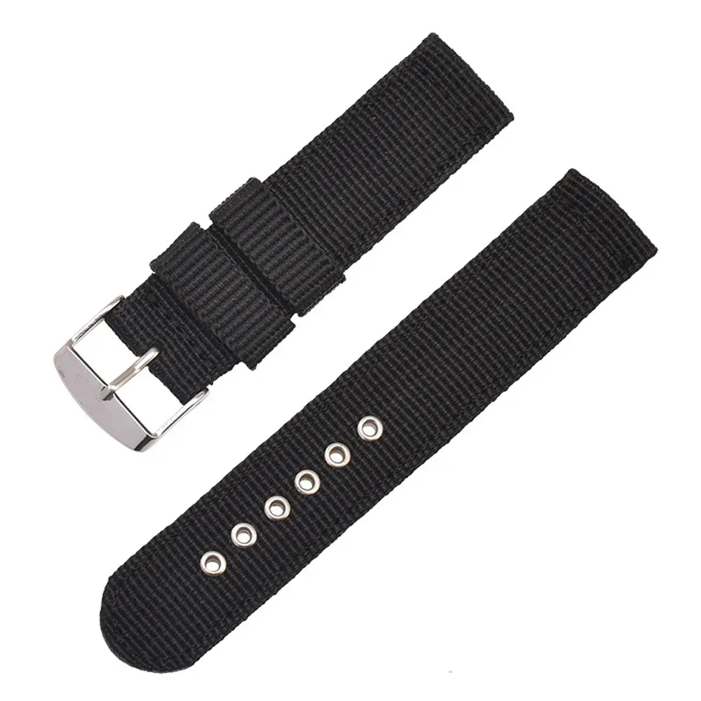Bracelet toile nylon 16 à 24 mm étanche universel
