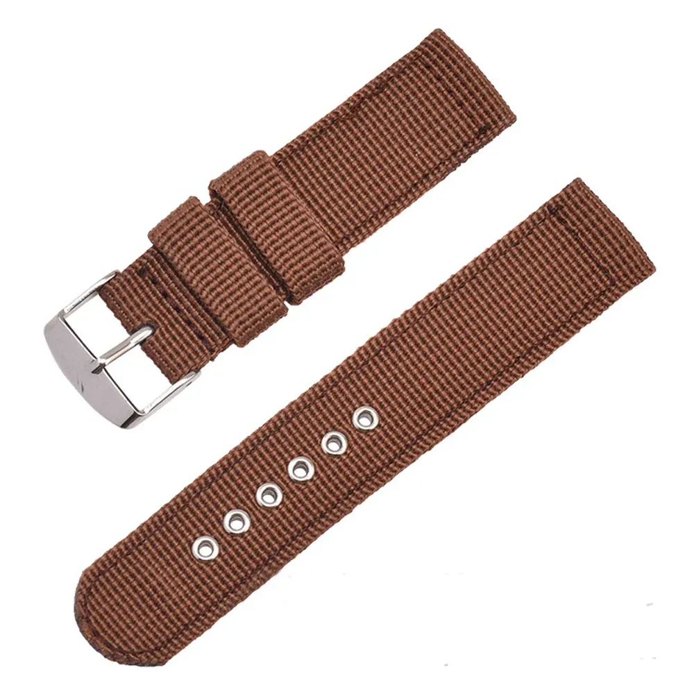 Bracelet toile nylon 16 à 24 mm étanche universel