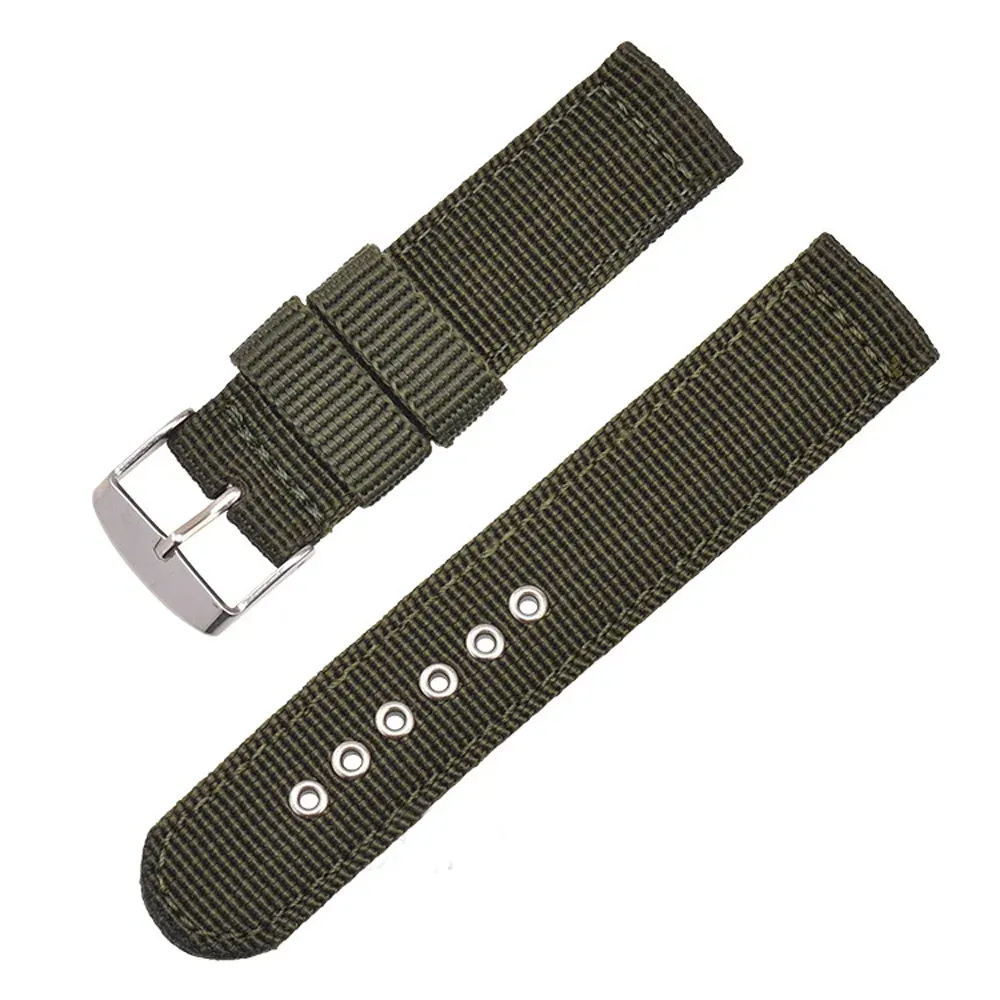 Bracelet toile nylon 16 à 24 mm étanche universel
