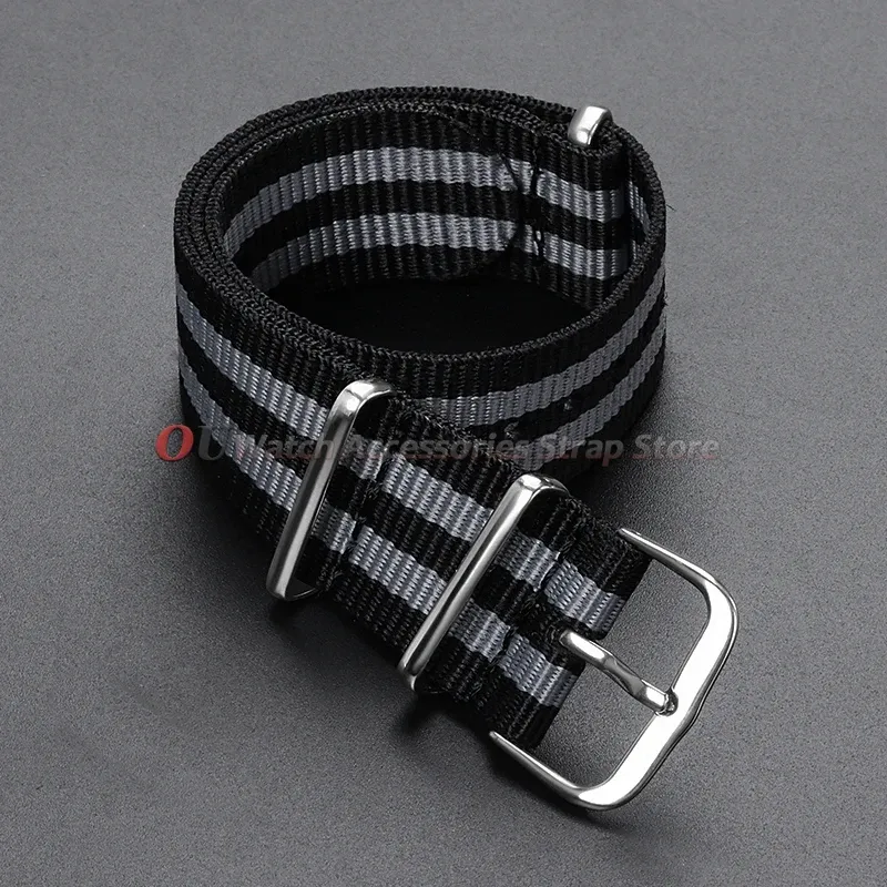 Bracelet toile nylon monobloc 12 à 24 mm universel