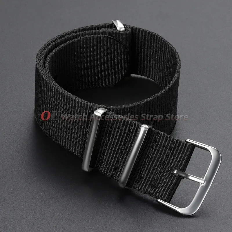 Bracelet toile nylon monobloc 12 à 24 mm universel