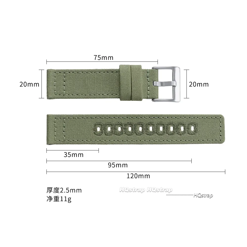 Bracelet toile tressée 18 à 22 mm dégagement rapide