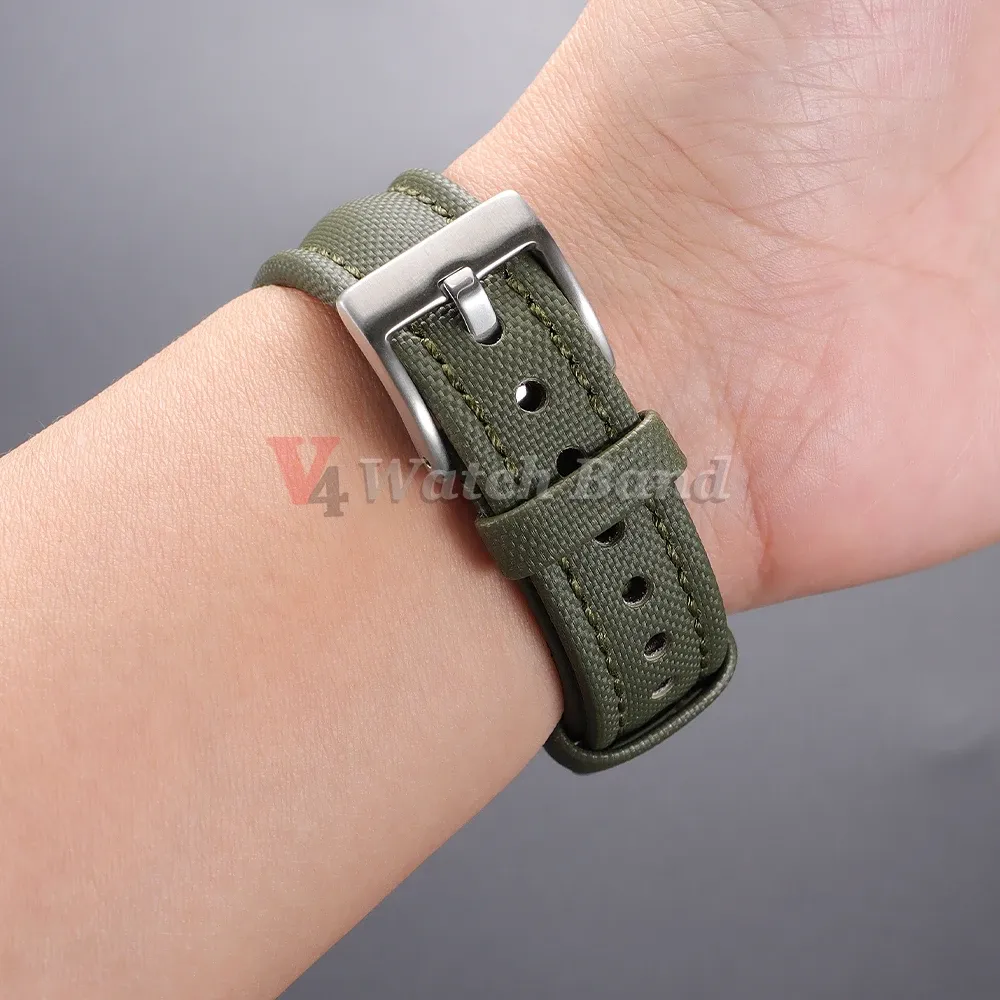 Bracelet toile voile 18 à 22 mm étanche rapide