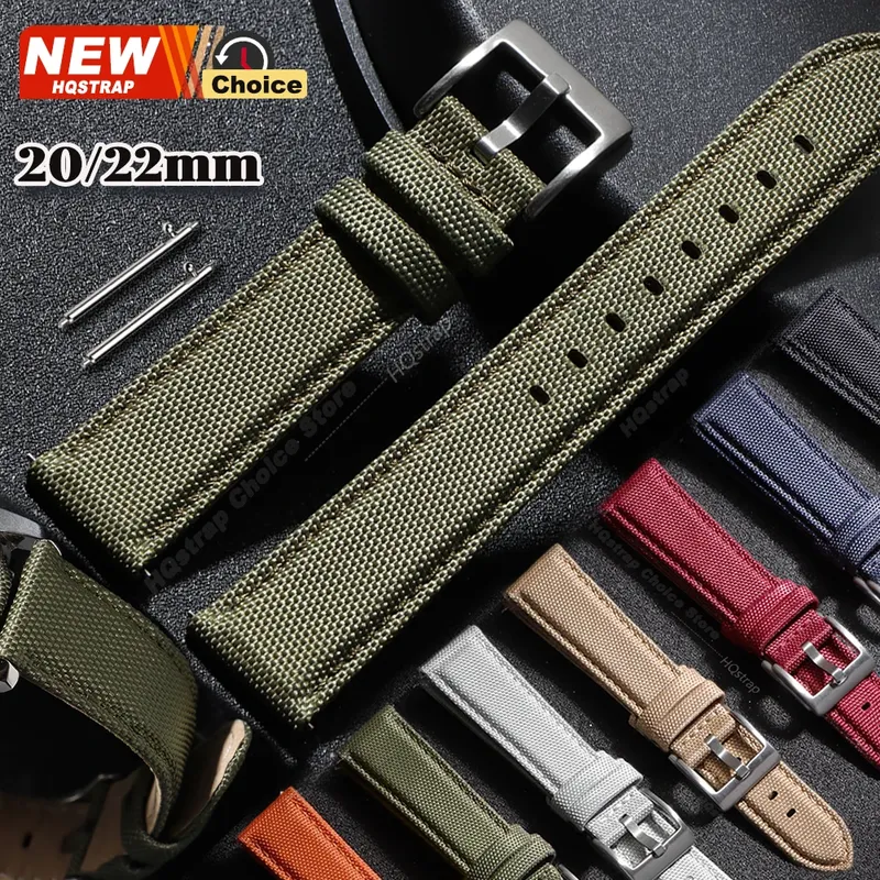 Bracelet toile voile 20 à 22 mm à libération rapide