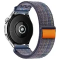 Bracelet tressé carré 20 à 22 mm pour Amazfit – Couleur du bracelet Bleu royal orange