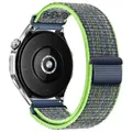 Bracelet tressé carré 20 à 22 mm pour Amazfit – Couleur du bracelet Vert flash bleu
