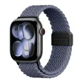 Bracelet tressé magnétique pour Apple Watch 38 à 49 mm – Couleur du bracelet blue gray
