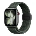 Bracelet tressé magnétique pour Apple Watch 38 à 49 mm – Couleur du bracelet dark green