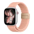 Bracelet tressé magnétique pour Apple Watch 38 à 49 mm – Couleur du bracelet pink