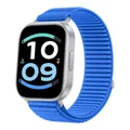 Bracelet tressé nylon pour Redmi Watch 6 Active Lite – Couleur du bracelet Klein blue