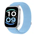 Bracelet tressé nylon pour Redmi Watch 6 Active Lite – Couleur du bracelet Light blue