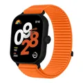 Bracelet tressé nylon pour Redmi Watch 6 Active Lite – Couleur du bracelet Orange