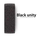Bracelet tressé pour Apple Watch 38 à 49 mm – Couleur du bracelet black unity