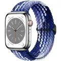 Bracelet tressé pour Apple Watch 38 à 49 mm – Couleur du bracelet Blueberry