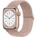 Bracelet tressé pour Apple Watch 38 à 49 mm – Couleur du bracelet light pink