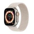 Bracelet tressé pour Apple Watch 38 à 49 mm – Couleur du bracelet Starlight
