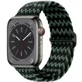 Bracelet tressé pour Apple Watch 38 à 49 mm – Couleur du bracelet strip green
