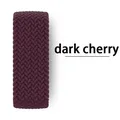 Bracelet tressé pour Apple Watch 38 à 49 mm toutes séries – Couleur du bracelet dark cherry