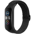 Bracelet tressé pour Xiaomi Mi Band 3 à 7 – Couleur du bracelet black