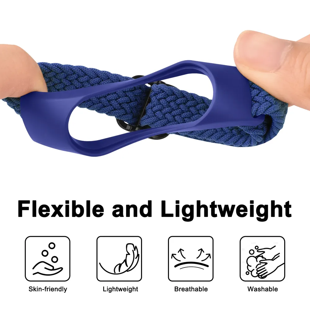 Bracelet tressé pour Xiaomi Mi Band 3 à 7