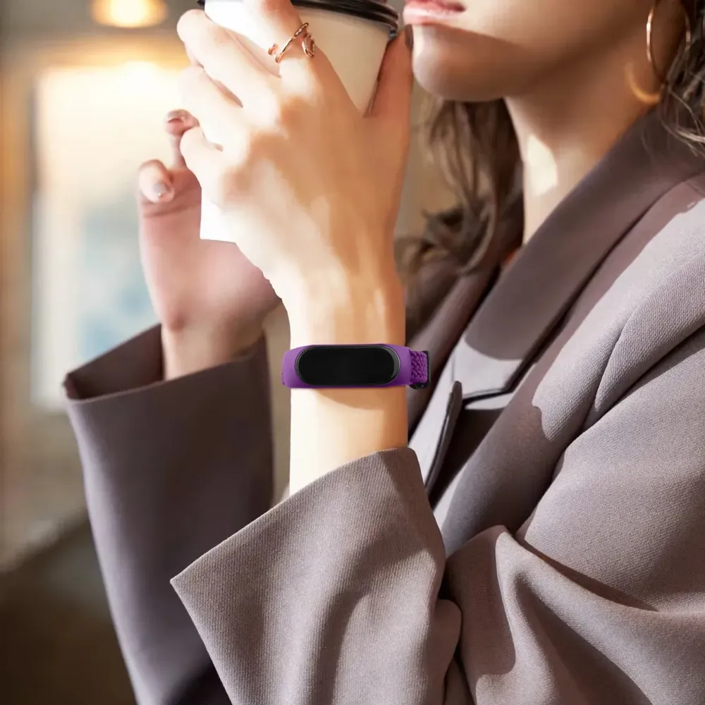 Bracelet tressé pour Xiaomi Mi Band 3 à 7