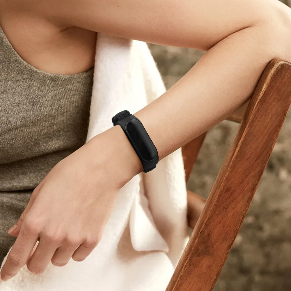 Bracelet tressé pour Xiaomi Mi Band 3 à 7