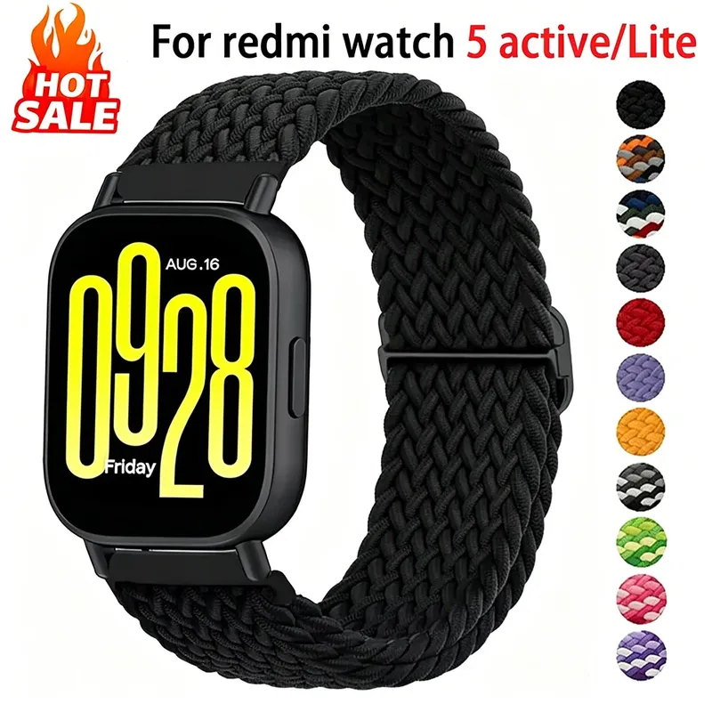 Bracelet tressé pour Xiaomi Redmi Watch 5 actif et lite