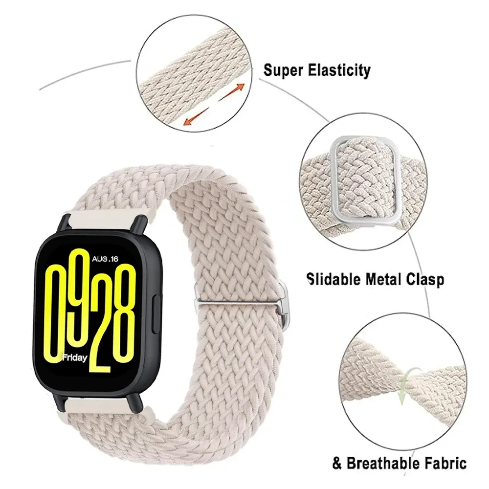 Bracelet tressé pour Xiaomi Redmi Watch 5 actif et lite