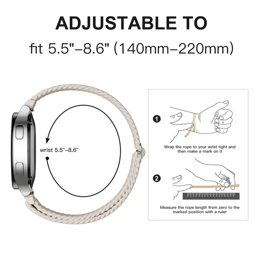 Bracelet tressé pour Xiaomi Redmi Watch 5 actif et lite