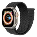 Bracelet tressé solo pour Apple Watch 40 à 49 mm – Couleur du bracelet Black