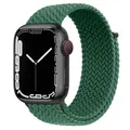 Bracelet tressé solo pour Apple Watch 40 à 49 mm – Couleur du bracelet ink green