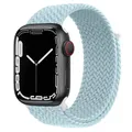 Bracelet tressé solo pour Apple Watch 40 à 49 mm – Couleur du bracelet light blue