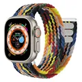 Bracelet tressé solo pour Apple Watch 40 à 49 mm – Couleur du bracelet rainbow black